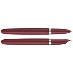 Ручка перьевая Parker 51 Core Burgundy CT F, корпус из нержавеющей стали/пластик, чёрные чернила