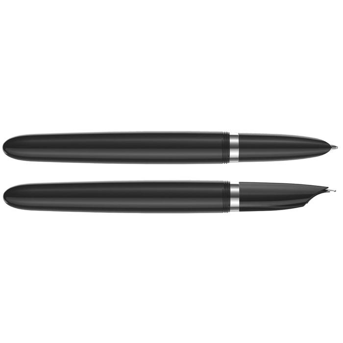 Ручка перьевая Parker 51 Core Black CT F, корпус из нержавеющей стали/пластик, чёрные чернила - Фото 1