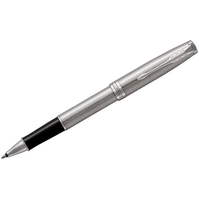 Ручка-роллер Parker Sonnet Core T526 Stainless Steel CT F 0.5 мм, корпус из нержавеющей стали, чёрные чернила - Фото 1