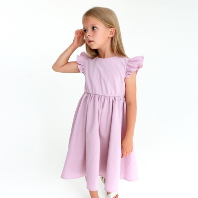 Платье для девочки KAFTAN «Бант», лиловое, размер 32 (110-116 см)