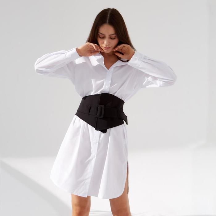 Рубашка удлиненная MIST, размер 48, белая