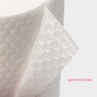 Салфетки в рулоне многоразовые безворсовые Доляна, 50 шт, 25×25 см, цвет белый - Фото 2