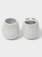 Аксессуары для ванной Pearl, 4 предмета: мыльница, дозатор для мыла 400 мл, 2 стакана - Фото 3