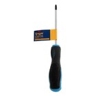 Отвертка крестовая ТУНДРА, CrV, хром, магнит, двухкомпонентная рукоятка, PH1×100 мм - Фото 6