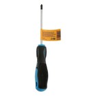Отвертка крестовая ТУНДРА, CrV, хром, магнит, двухкомпонентная рукоятка, PH1×100 мм - Фото 7