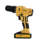 Шуруповерт ТУНДРА, патрон БЗ до 10 мм, LED, Li-ion 1300 mAh=20V, 350/1250 об/мин, 28 Н*м - Фото 7