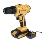 Шуруповерт ТУНДРА, патрон БЗ до 10 мм, LED, Li-ion 1300 mAh=20V, 350/1250 об/мин, 28 Н*м - Фото 8