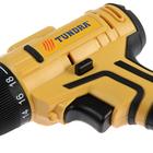 Шуруповерт ТУНДРА, патрон БЗ до 10 мм, LED, 2 х Li-ion 1.3 Ah=20V, 350/1250 об/мин, 28 Н*м - Фото 10