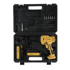 Шуруповерт ТУНДРА, патрон БЗ до 10 мм, LED, 2 х Li-ion 1.3 Ah=20V, 350/1250 об/мин, 28 Н*м - Фото 15