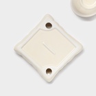 Чайная пара "Зефирка", чашка 250 мл, блюдце d 13 см, цвет бежевый, предметы для чайной церемонии - фото 809272553