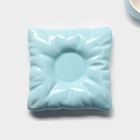 Чайная пара «Зефирка», 3 предмета: чашка 250 мл, блюдце d=13.7 см, ложка, керамика, голубая - Фото 7