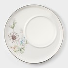 Чайная пара керамическая «Вернисаж», 2 предмета: чашка 280 мл, блюдце, цвет белый - фото 24748999