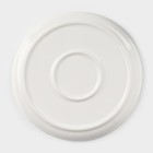 Чайная пара керамическая «Вернисаж», 2 предмета: чашка 280 мл, блюдце, цвет белый - фото 24749001