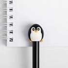Ручка фигурная пластиковая «Пингвин», цвет черный, черная гелевая паста - Фото 2