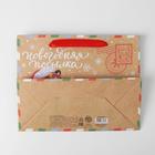 Пакет крафтовый горизонтальный «Новогодняя почта», MS 23 × 18 × 10 см - Фото 5