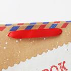 Пакет крафтовый вертикальный «Подарок от Деда мороза», L 31 × 40 × 11.5 см - Фото 4