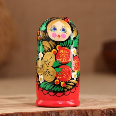 Матрёшка 3-кукольная «Яна», 11 см, ручная роспись, дерево