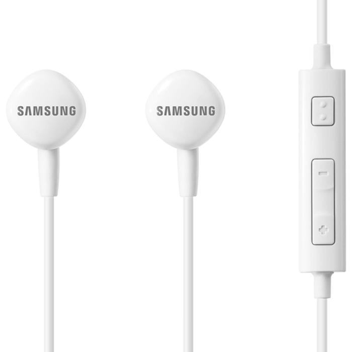 Наушники Samsung EO-HS1303WEGRU, проводные, вакуумные, микрофон, 1.2 м, 3.5 мм, белые - Фото 1