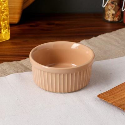 Форма для запекания "Рамекин", бежевая, керамика, 0.25 л