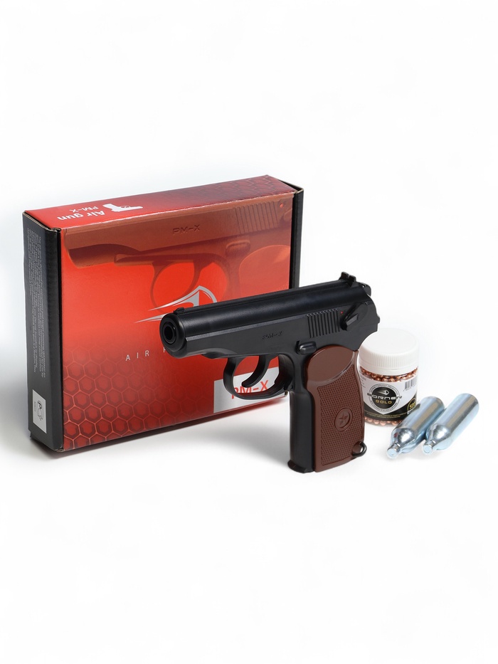 Набор с пневматическим пистолетом «Возвращение легенды» баллончик 10 шт., шарики 500 шт. - Фото 1