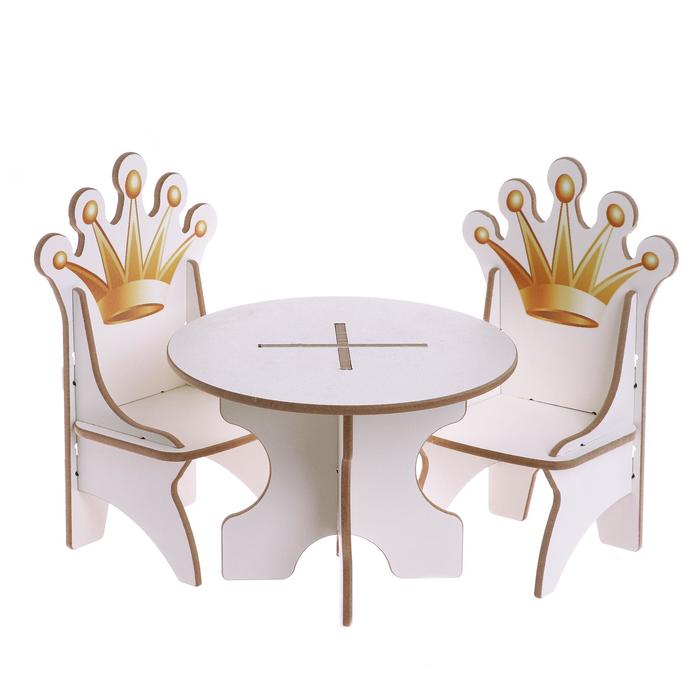 Набор стол + 2 стула серия «Короны» - Фото 1