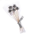 Новогодний декор «Букет серебряных шишек» - Фото 4