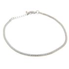 Браслет для шармов «Карабин», основа, цвет серебро, 23 см - Фото 2