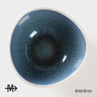 Салатник Magistro Ocean, 300 мл, d=12 см, фарфор, синий, белый - Фото 2