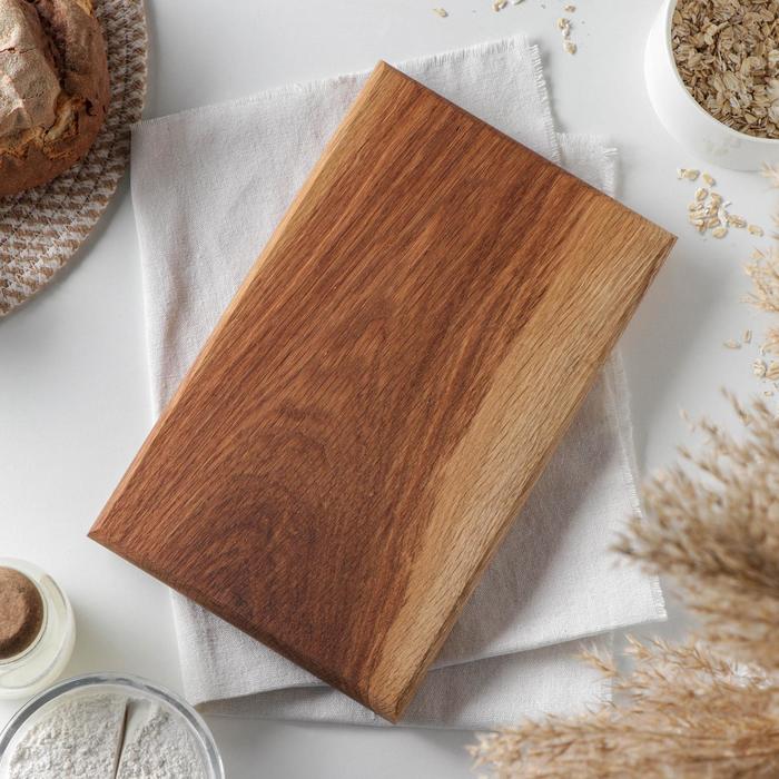 Доска разделочная Mаgistrо, 30×19×2,5 см, цельный массив дуба - Фото 1