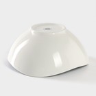 Салатник Magistro Ocean, 800 мл, фарфор, голубой, белый - Фото 3