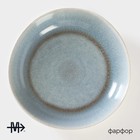 Салатник Magistro Ocean, 900 мл, фарфор, голубой, белый - Фото 2