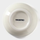 Соусник Magistro Ocean, 90 мл, фарфор, белый, синий - Фото 4