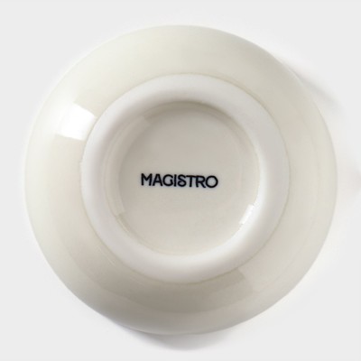 Соусник Magistro Ocean, 90 мл, фарфор, белый, синий