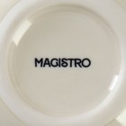 Соусник Magistro Ocean, 90 мл, фарфор, белый, синий - Фото 5