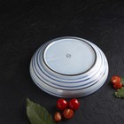 Салатник фарфоровый Magistro Garland, 1250 мл, d=23 см, цвет голубой - Фото 4