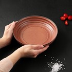 Салатник фарфоровый Magistro Garland, 1250 мл, d=23 см, цвет коричневый - Фото 4