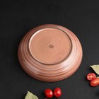 Салатник фарфоровый Magistro Garland, 1250 мл, d=23 см, цвет коричневый - Фото 5