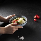 Салатник Magistro Garland, 500 мл, d=16 см, фарфор, голубой 5457056