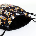 Мешок для обуви на шнурке, цвет чёрный - фото 24496902