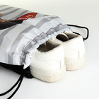 Мешок для обуви на шнурке, цвет серый - фото 24595768