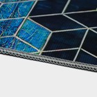 Коврики для дома Доляна «Галилео», 2 шт: 45×120 см, 40×60 см, цвет синий - Фото 8