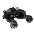 Очки виртуальной реальности Ritmix RVR-400, jack 3.5 мм, ширина смартфона до 80 мм, чёрные - фото 8922825