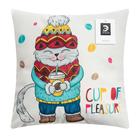 Чехол на подушку Крошка Я Cup of pleasure 40 х 40 см, 100% п/э - Фото 5