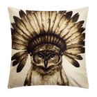 Наволочка декоративная Этель «Сова» 40×40 см, велюр - Фото 1