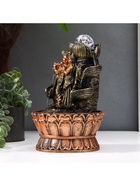 Фонтан настольный с подсветкой «Кришна и Радха у фонтана», от сети, 22.5×15×15 см 6033125