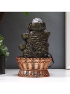 Фонтан настольный с подсветкой «Кришна и Радха у фонтана», от сети, 22.5×15×15 см 6033125