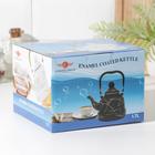 Чайник эмалированный «Элемент», 1,7 л, индукция, цвет белый - фото 23251393