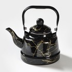 Чайник эмалированный «Элемент», 1,7 л, индукция, цвет чёрный - фото 4625537