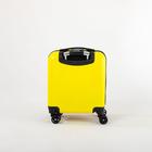 Чемодан детский, отдел на молнии, 4 колеса, цвет жёлтый, «Цыпа» - Фото 3