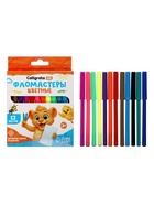 Фломастеры 12 цветов, вентилируемый колпачок, в картонной коробке 5483634 - фото 9193592